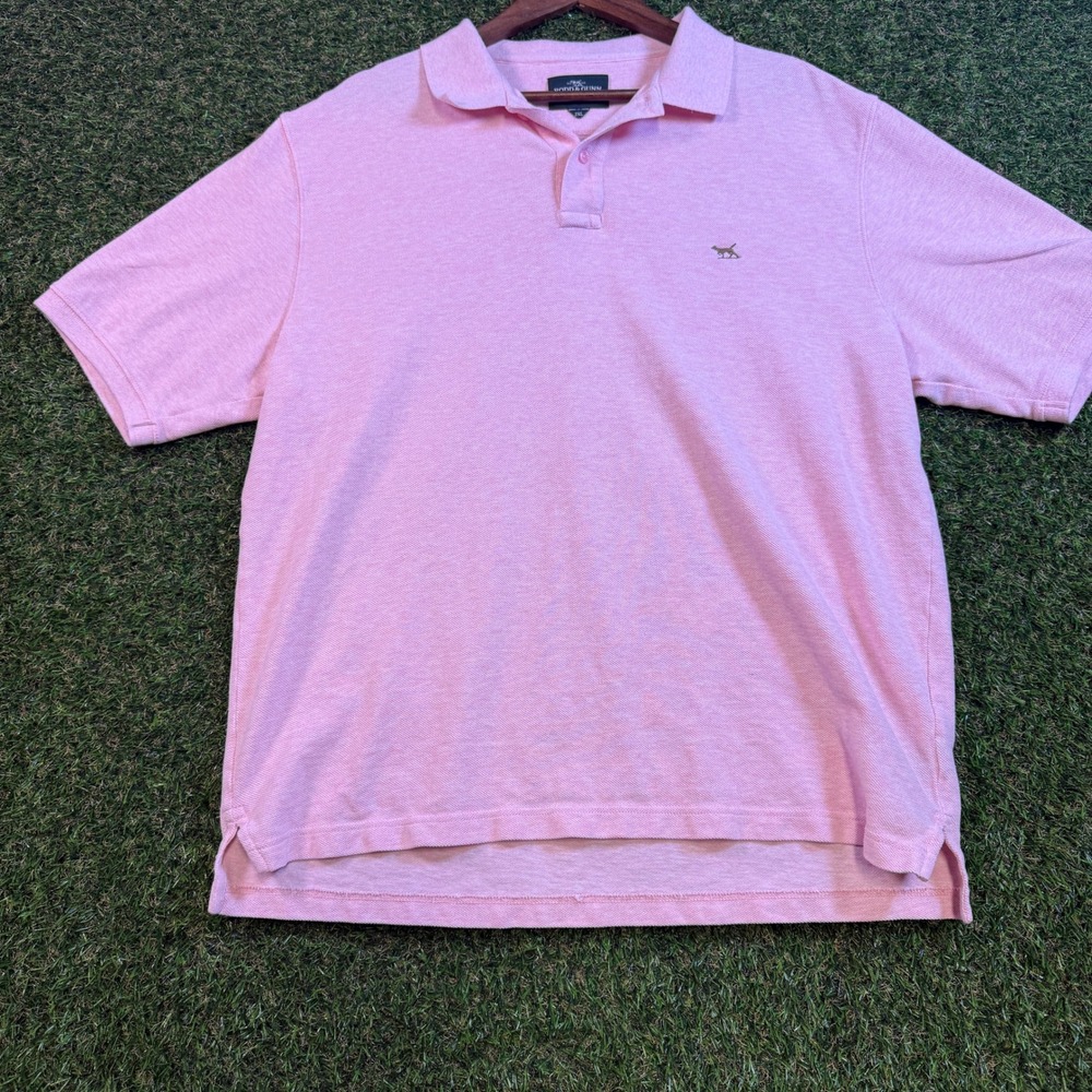 Rodd & Gunn Mens 2XL Pink Original Fit Short Sleeve Pique Polo Shirt 005881-23